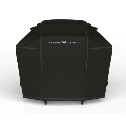 Vermont Castings Heavy-Duty 3-Burner BBQ Grill Cover with Hook & Loop Closure, Fade and Tear-Resistant