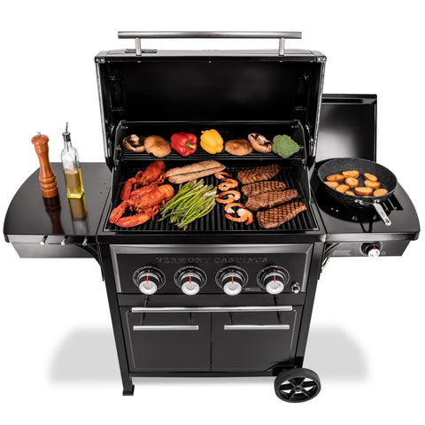 Vermont Castings Vanguard™ 4-Burner with Side Burner Convertible Gas BBQ Grill