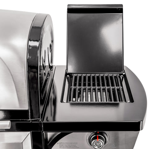 Vermont Castings Vanguard™ XE 4-Burner Premium Stainless Steel Convertible Gas BBQ Grill with Infrared Side-Burner